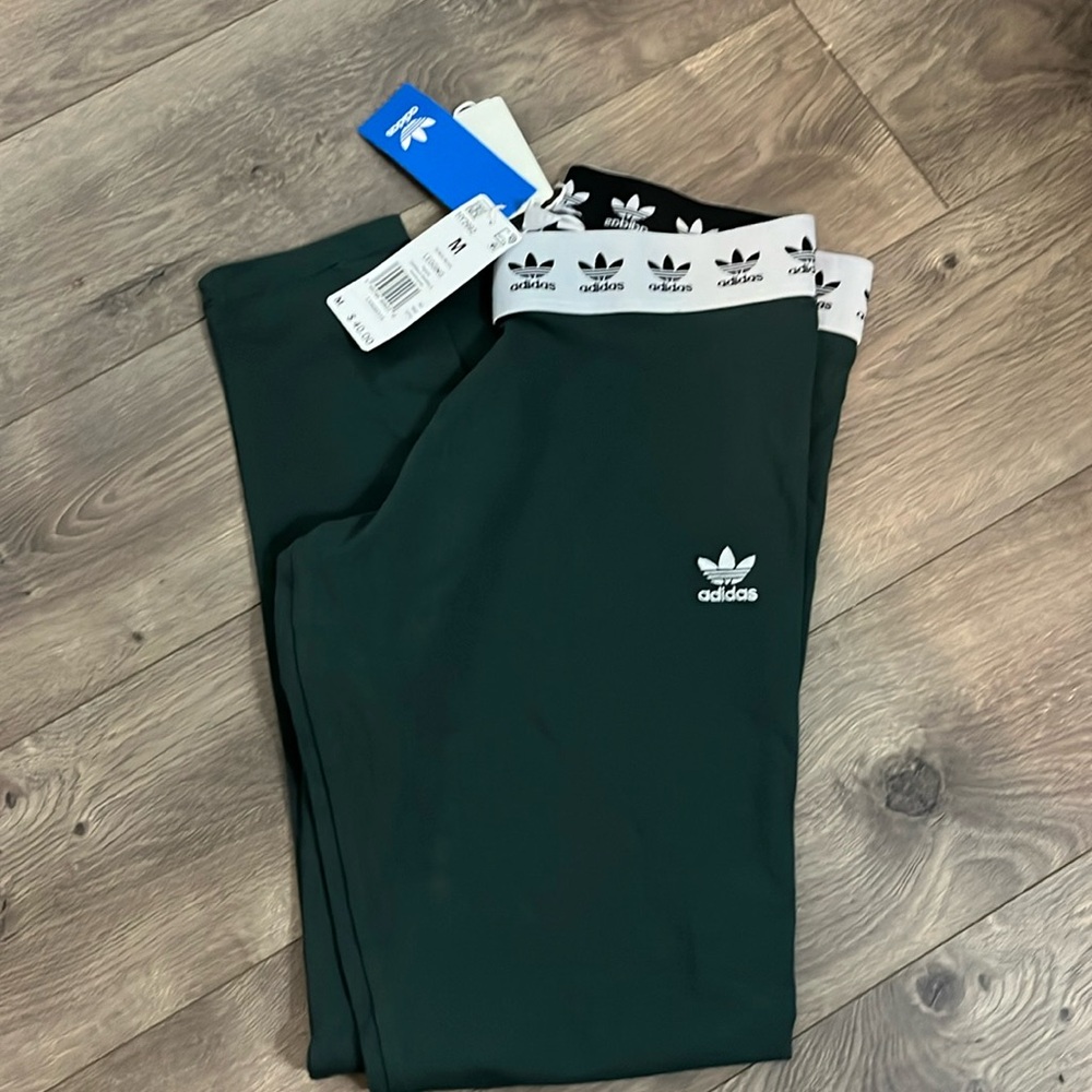 New adidas mineral green leggings